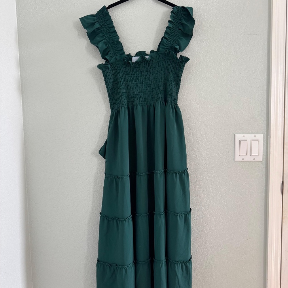 Hill House Home Nap Dress in Forest Green – Size M, Excellent Condition